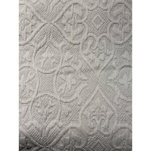Linea Casa Stonewashed Matelassé Quilted King Sham set of 2 scallop hem gray